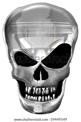 Metal Skull Stock Photo 59449549 : Shutterstock