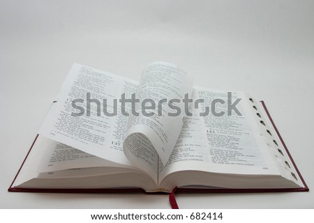Bible pages folding