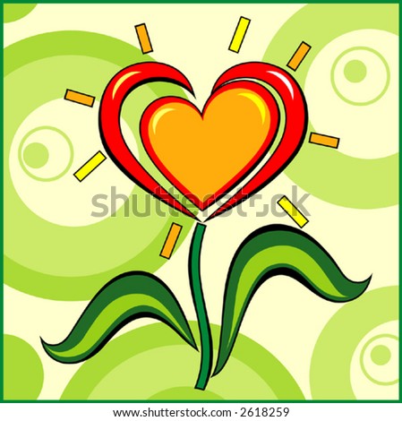 Flower Valentine  on Valentine   S Day Flower Stock Vector 2618259   Shutterstock