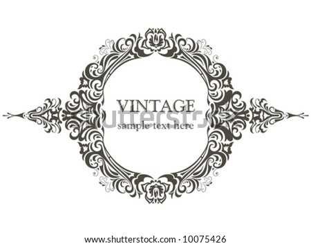Vintage frame Vintage frame