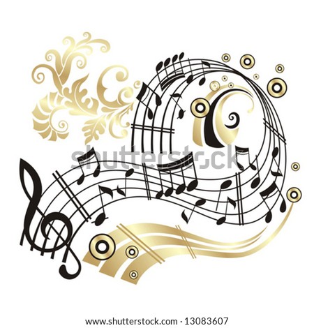 stock vector Music Note