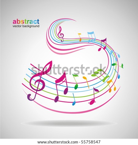 Colorful music background. music background. Colorful music background.