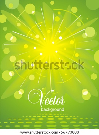 Green Glossy Background