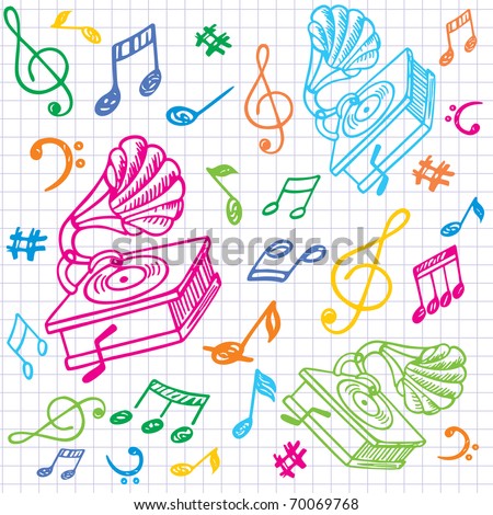 Song Meme on Stock Photo Seamless Music Background With Gramophone 70069768 Jpg