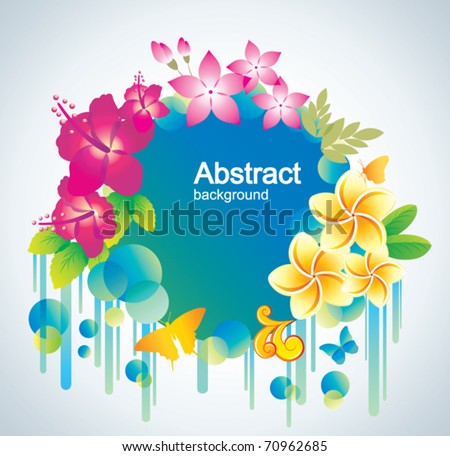 Beautiful flower background with exotic flower.