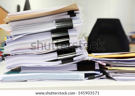 background of mess office table
