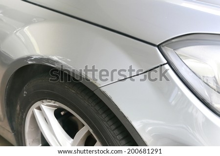 car scratched from the accident