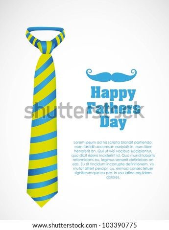Happy Father\'s Day, holiday card with tie