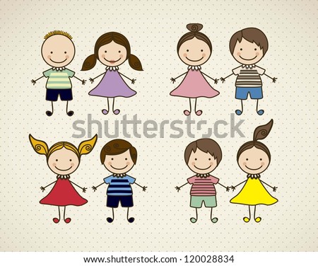 Illustration of kids icons kids groups vector illustration Illustration of kids icons kids groups vector illustration
