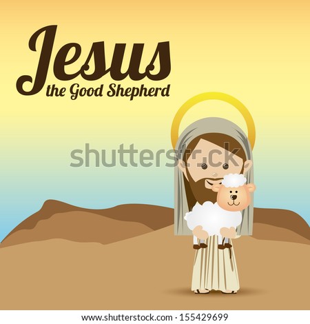 jesus christ design over sky background vector illustration jesus christ design over sky background vector illustration