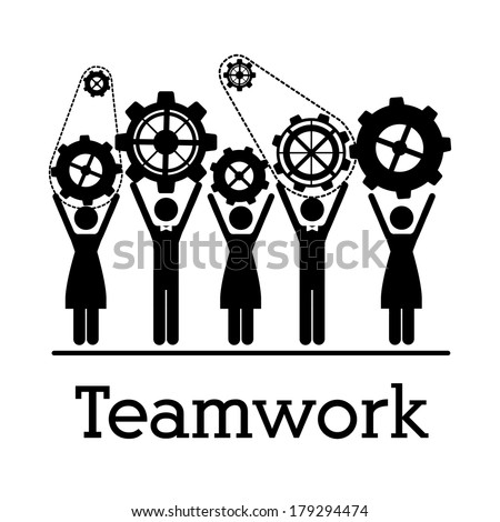 teamwork design over white background vector illustration teamwork design over white background vector illustration