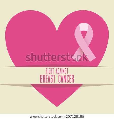 Cancer design over beige background vector illustration Cancer design over beige background vector illustration