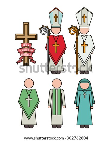Catholic digital design, vector illustration eps 10