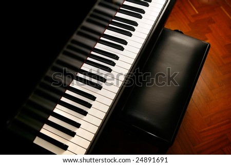 classic piano ready for music concert