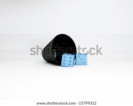 illustration render of two dice