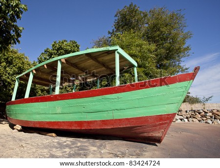 on Malawi lake in Africa