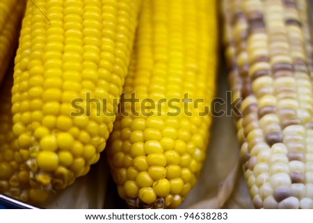 Thai traditional sweet corn is ready to serve as the nutritious foods.
