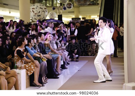 BANGKOK-MARCH 13: The KPN awarded singers perform the live show at the Launch Party at Gaysorn Plaza on March 13, 2012 in Bangkok, Thailand. French magazine L'Officiel organized the event.