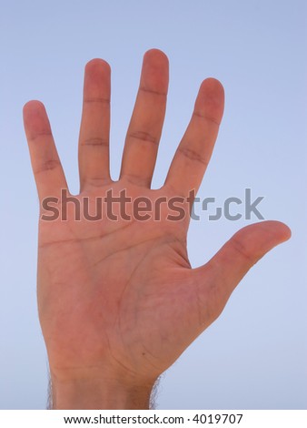 isolated hand symbol