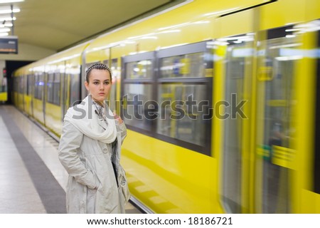 The woman missed the train