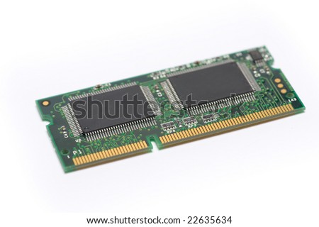 memory chip isolated on the white background