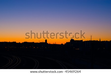 urban sunset