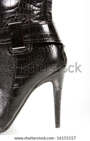 High heel close-up isolated on white