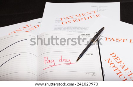 Pay day loan concept shot
