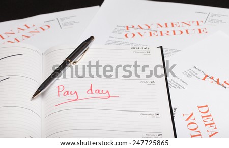 Pay day loan concept shot