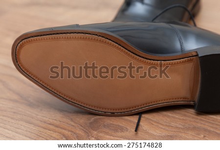 Expensive hand made leather business shoes