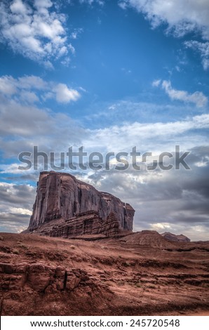 Elefant in Monument Valley. This Sandstone formation looks like an elefant for the navajo indians.