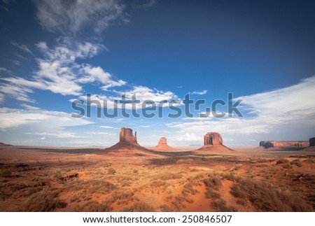 typical Monument valley USA west