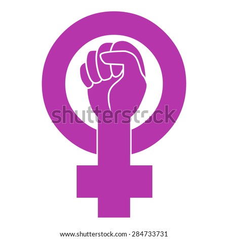 Symbol Of Feminist Movement. Vector Template - 284733731 : Shutterstock