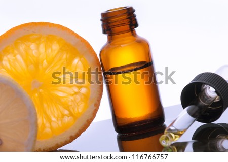 Essential oil with lemon and orange