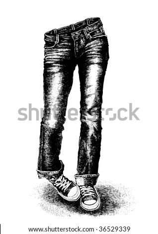 stock vector : jeans and jeans clip art. stock vector : jeans and