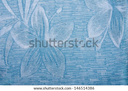 A background image of a blue hawaiian shirt