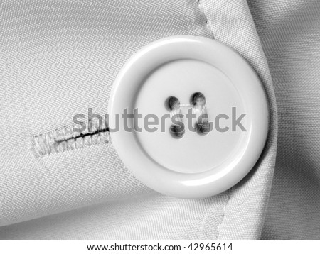 clothes fragment with button in black and white