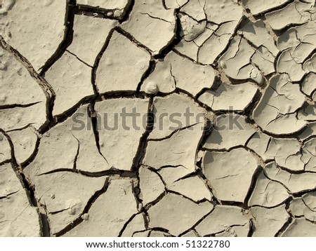 dry ground texture with deep fissures