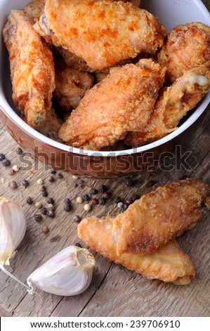 fried chicken wings fried