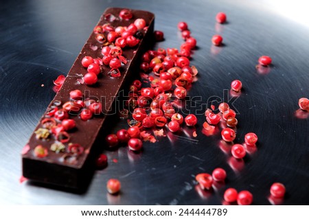 chocolate with rose pepper