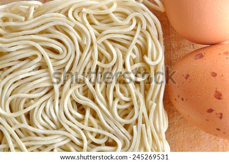 raw egg pasta noodles