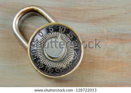 An old combination lock