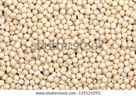 A background of chick peas or garbanzo beans.