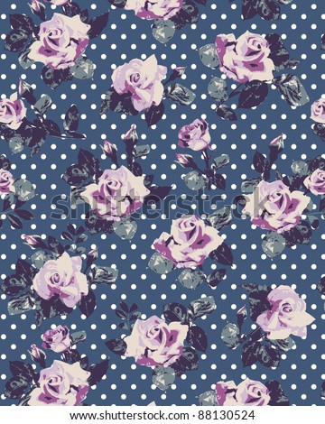 Pink Wallpaper on Seamless Vintage Wallpaper Pattern With Of Collection Pink Roses On