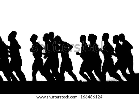 Runners silhouette