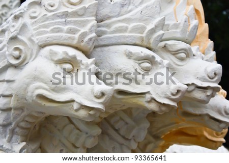 The white Naga statue.