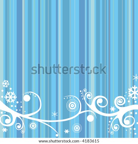 stock photo : blue winter retro patterns line background