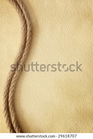 Rope on old paper