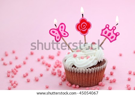 Pink Birthday Cake on Birthday Cake On Pink Background Stock Photo 45054067   Shutterstock