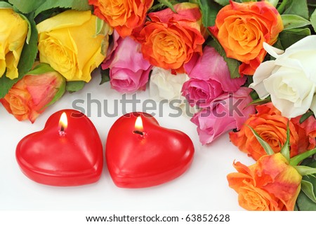 Heart pictures with roses